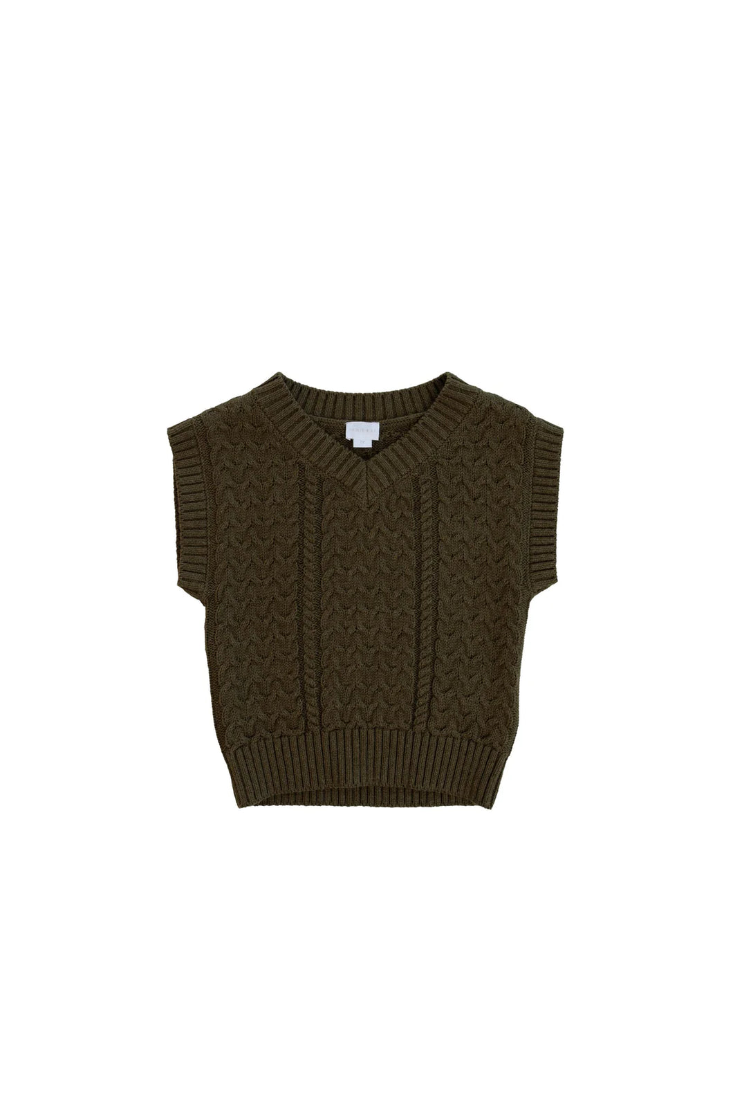JAMIE KAY- LEO KNITTED VEST- PINE MARLE