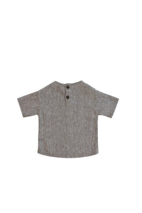 JAMIE KAY- NOLAN LINEN/COTTON TOP IN FOG