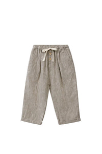 JAMIE KAY- CHARLIE LINEN/COTTON PANT - OLIVE