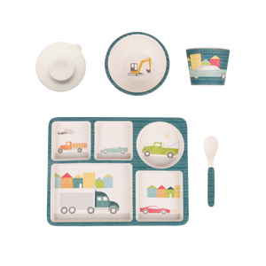 LOVE MAE- DIVIDED PLATE SET - CARS