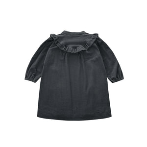 OMAMIMINI- CORDUROY SHIRT DRESS IN BLACK