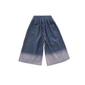 OMAMIMINI- DENIM WIDE PULL- ON PANTS