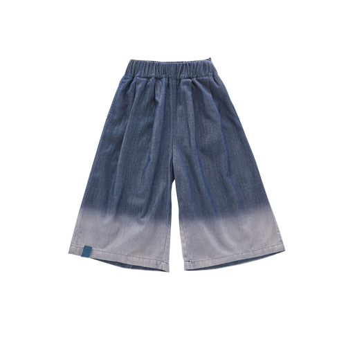 OMAMIMINI- DENIM WIDE PULL- ON PANTS
