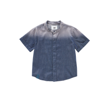 OMAMIMINI- DENIM BUTTON UP SHIRT IN NAVY