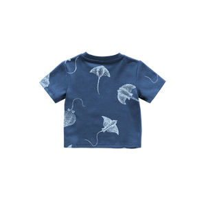 OMAMIMINI- BABY BOXY T-SHIRT IN NAVY