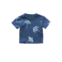 OMAMIMINI- BABY BOXY T-SHIRT IN NAVY