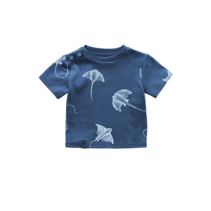 OMAMIMINI- BABY BOXY T-SHIRT IN NAVY