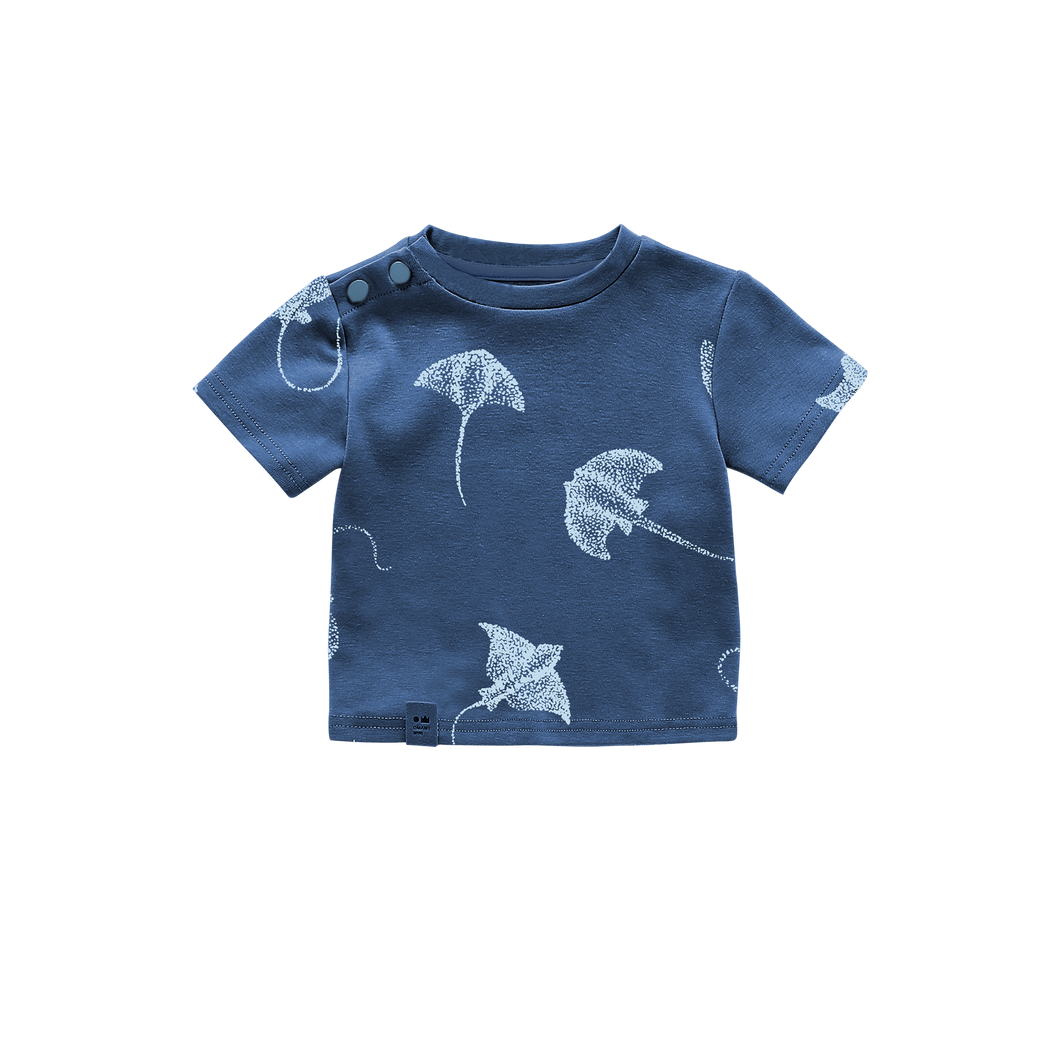 OMAMIMINI- BABY BOXY T-SHIRT IN NAVY