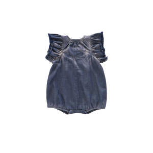 OMAMIMINI- BABY DENIM BUBBLE ROMPER