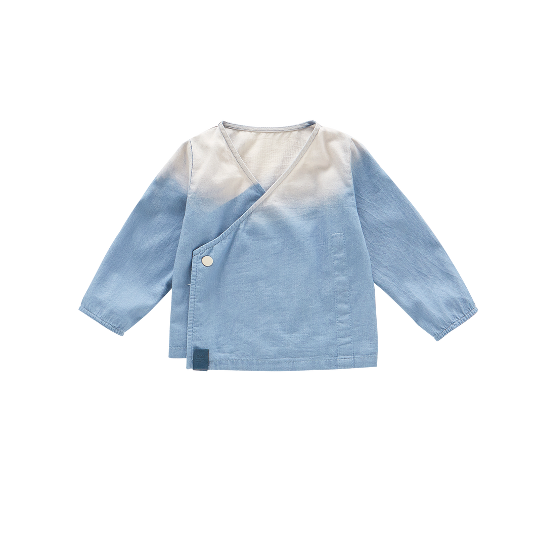 OMAMIMINI- DENIM KIMONO CARDIGAN IN CHAMBRAY