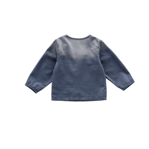 OMAMIMINI- DENIM KIMONO CARDIGAN IN NAVY