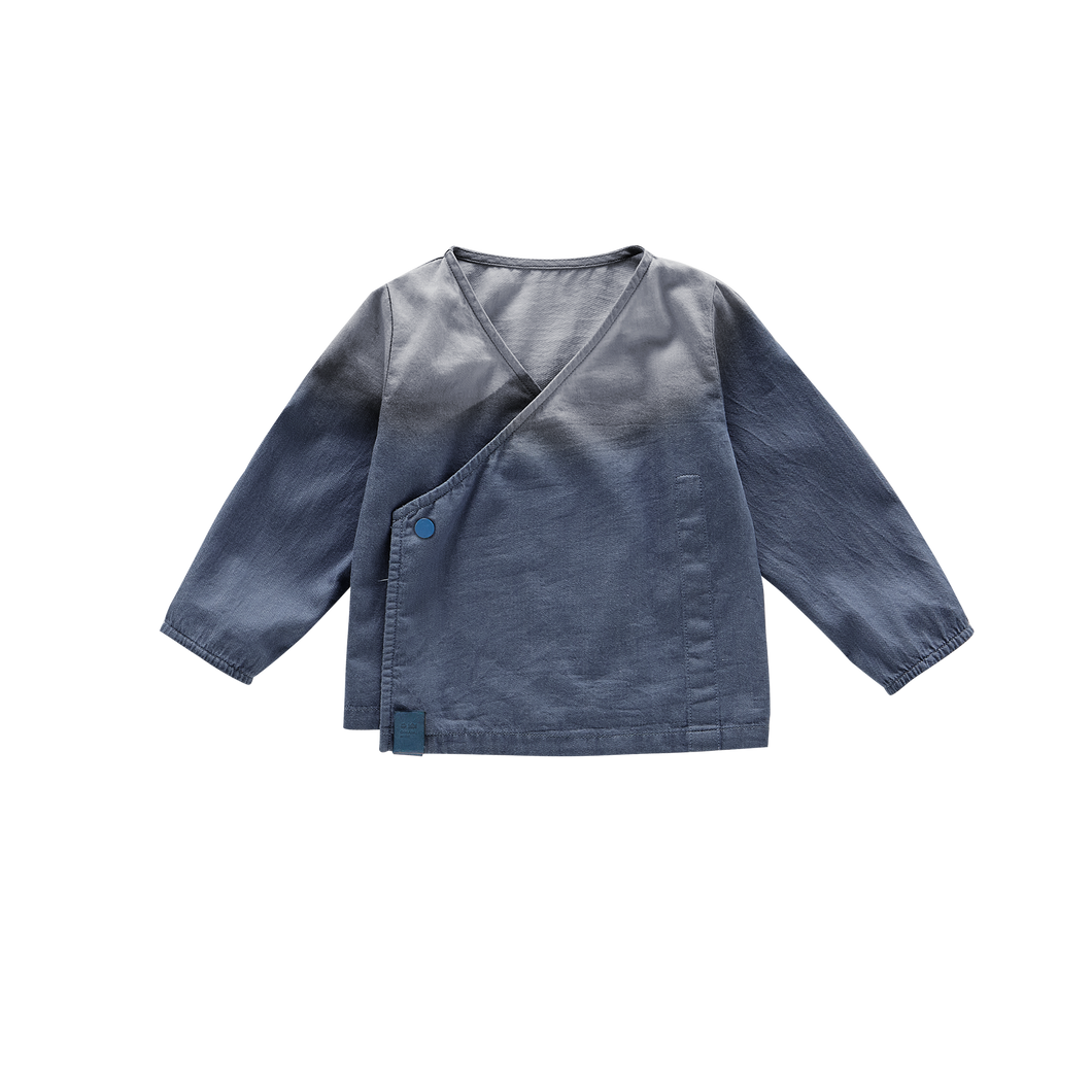 OMAMIMINI- DENIM KIMONO CARDIGAN IN NAVY