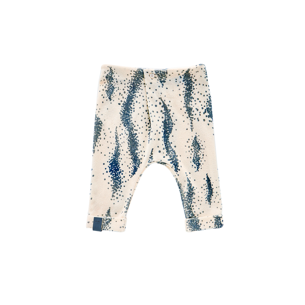 OMAMIMINI- BABY JOGGERS WITH FRONT PLEATS IN CREAM