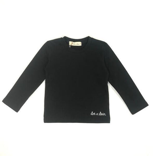 DOE A DEAR- L/S BASIC TEE W/ STONE SIGNATURE