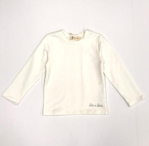 DOE A DEAR- L/S BASIC TEE W/ STONE SIGNATURE