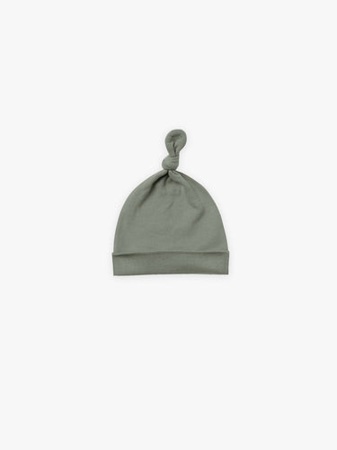 QUINCY MAE- KNOTTED BABY HAT | BASIL