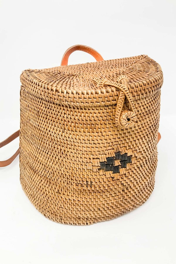 BALI- NATURAL FIBER WOVEN STYLISH BACKPACK