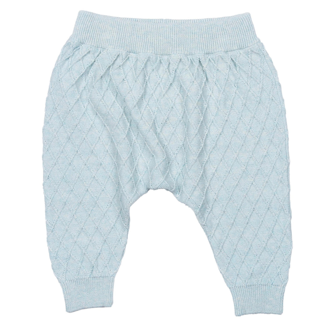 MIKI MIETTE- CLOUD BLUE KNIT PANTS