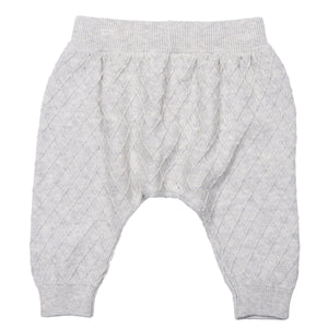MIKI MIETTE- DOVE GRAY KNIT PANTS