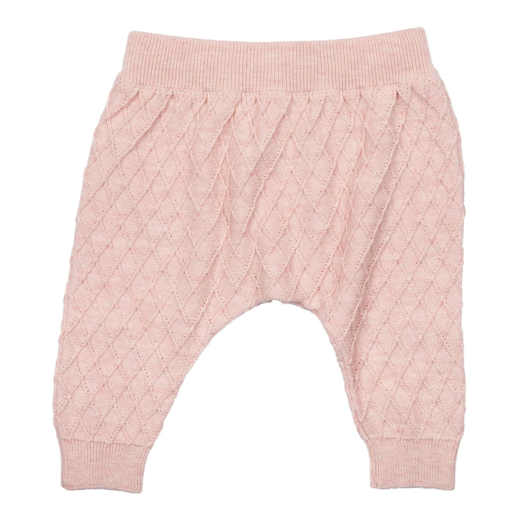 MIKI MIETTE- ROSE PINK KNIT PANTS