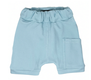WEE MONSTER- LIGHT BLUE HAREM SHORTS