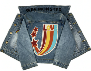 WEE MONSTER- RAINBOW LOVE DENIM JACKET