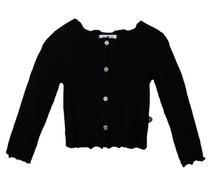 PETITE HAILEY- AMI CARDIGAN IN BLACK