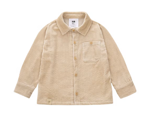 OMAMIMINI- CORDUROY SHIRT IN BEIGE