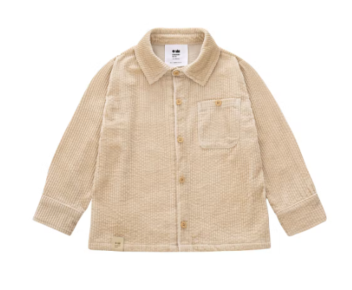 OMAMIMINI- CORDUROY SHIRT IN BEIGE
