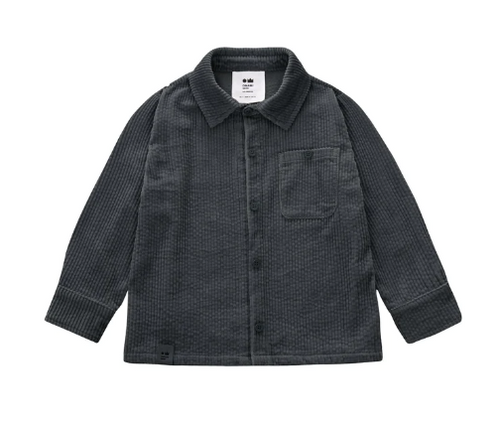 OMAMIMINI- CORDUROY SHIRT IN BLACK
