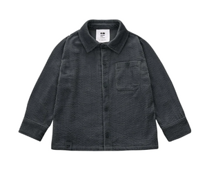 OMAMIMINI- CORDUROY SHIRT IN BLACK