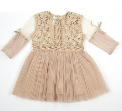 Pink cat tutu dress with silver details - Eli and Ella Rose