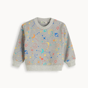 THE BONNIE MOB- WHY NOT GREY RAINBOW COSMIC PRINT