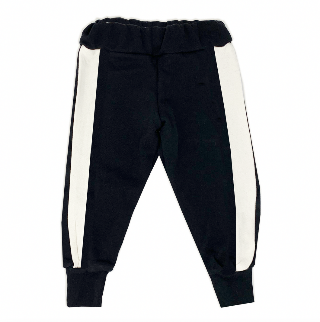WEE MONSTER- SUPER DUPER BLACK JOGGERS