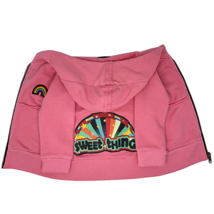 WEE MONSTER- PINK "SWEET THING" ZIP UP HOODIE