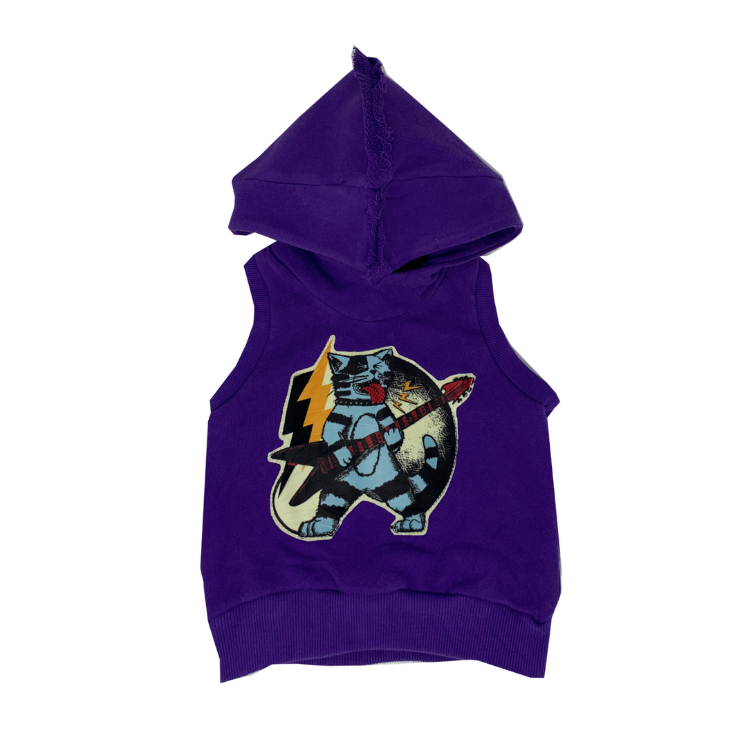 WEE MONSTER- PURPLE THUNDERCAT HOODIE VEST