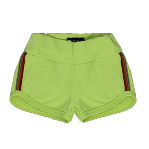 WEE MONSTER- LIME GREEN SHORT SHORTS