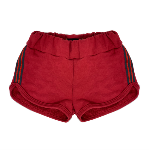 WEE MONSTER- BURNT RED SHORT SHORTS