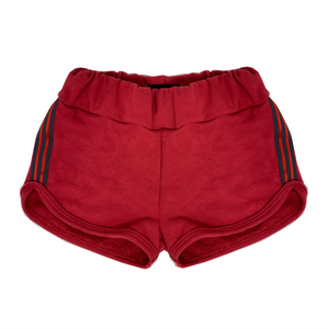 WEE MONSTER- BURNT RED SHORT SHORTS