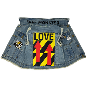 WEE MONSTER- LOVE DENIM VEST