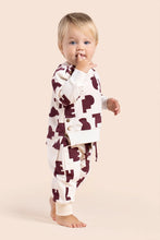OMAMIMINI- BABY OFF-WHITE PEACE PLEASE TERRY JOGGERS