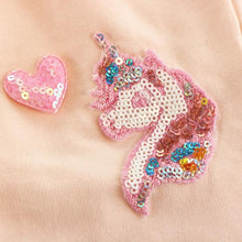 DOE A DEAR- SEQUIN UNICORN PINK SWEATPANTS