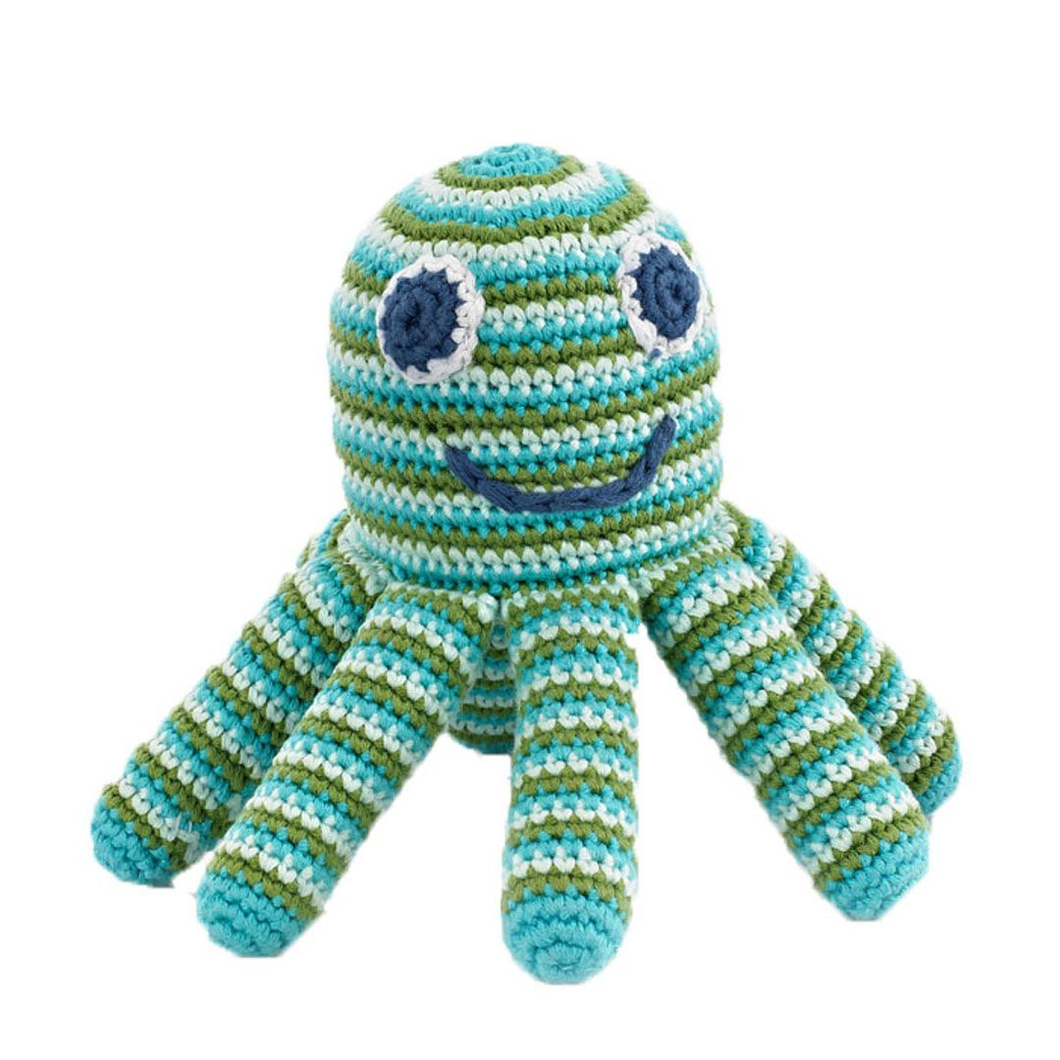 Green Octopus Rattle
