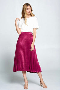 ELLISON CONTEMPORARY- SOFT KNIFE PLEATED SKIRT