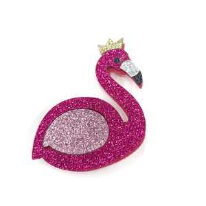 FUCHSIA FLAMINGO HAIRCLIP - DOE A DEAR