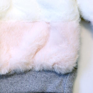 DOE A DEAR- UNICORNS & FUR SWEATSHIRT IN GREY
