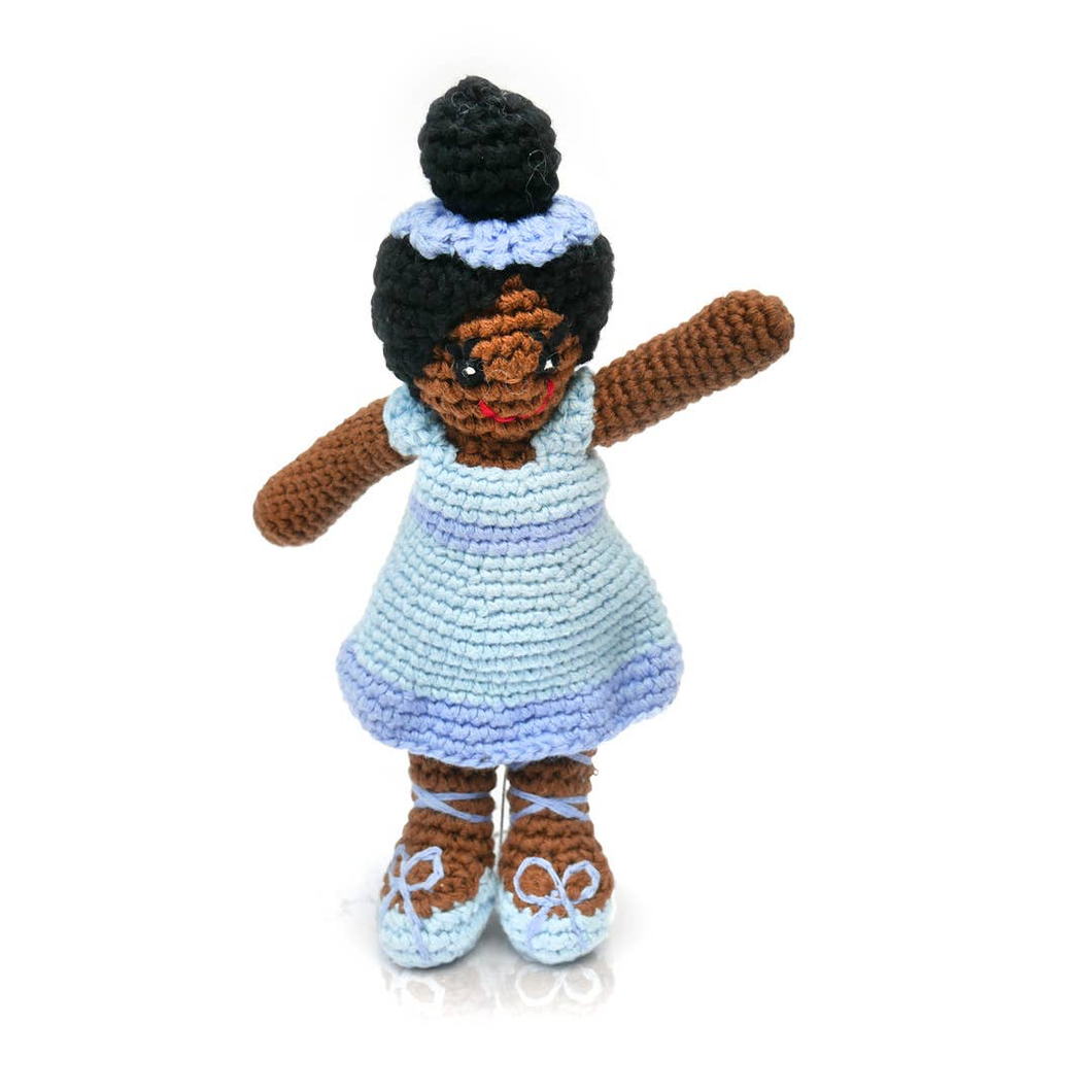 Blue Ballerina Rattle