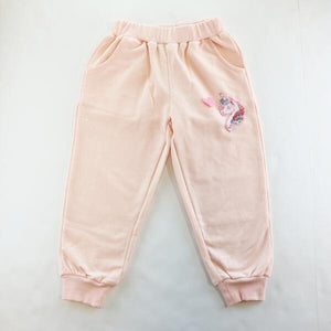 DOE A DEAR- SEQUIN UNICORN PINK SWEATPANTS