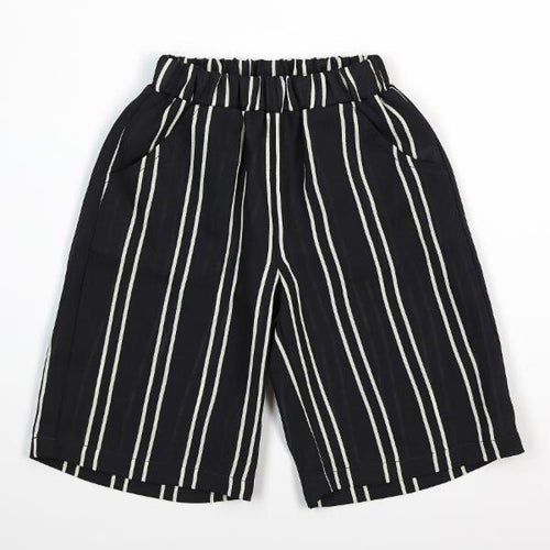 DOE A DEAR- PINSTRIPE CULOTTES W/ ELASTIC WAISTBAND
