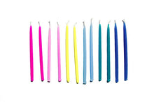 Beeswax Hand-Dipped Birthday Candles - Rainbow